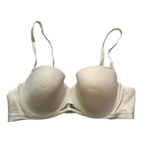 ThirdLove 24/7 Cotton T-Shirt Bra Cream Off-White Underwire 36B